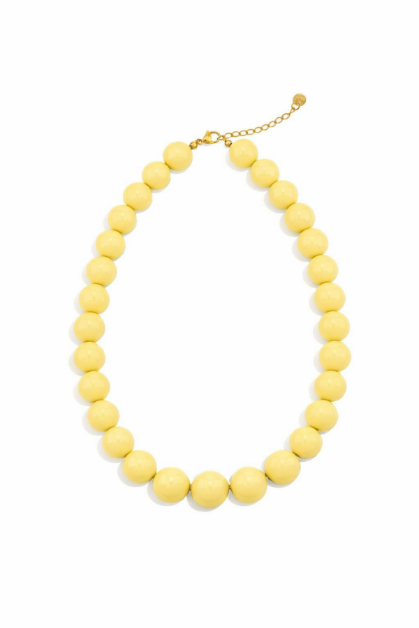 Kralenketting - geel