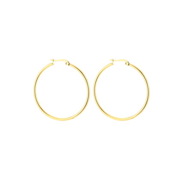 Oorringen goud - hoops 40mm