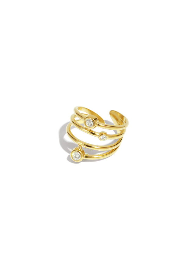 Ring goud - open sparkle